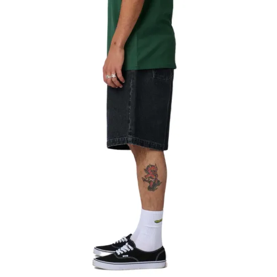 Santa Cruz Stamped Big Shorts Black Μαύρο