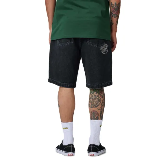 Santa Cruz Stamped Big Shorts Black Μαύρο