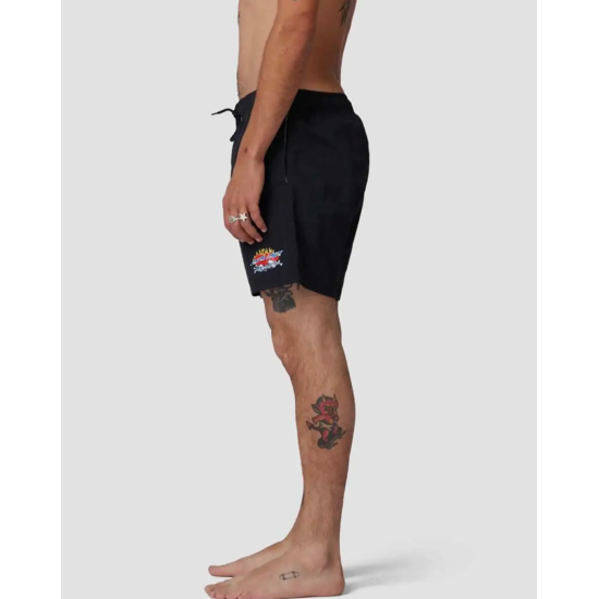 Santa Cruz Salba Voodoo Pit Swim Shorts Black Μαύρο