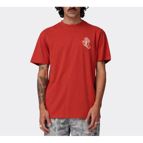 Santa Cruz Stamped Screaming Hand T-Shirt Πορτοκαλί