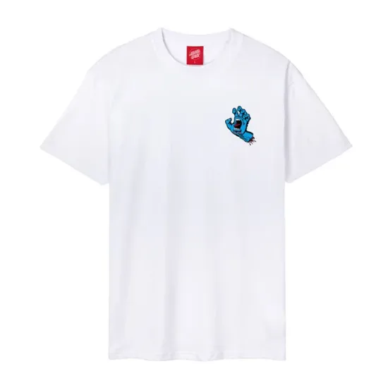 Santa Cruz Screaming Hand Chest t-shirt Άσπρο