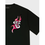 Trapstar Trail Blaze Tee Black/Infrared Μαύρο