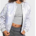 Trapstar Women’s Wildcard Stadium Jacket Silver Γκρι