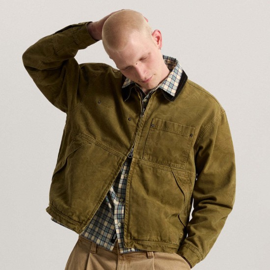 Vans Nico Chore Canvas Jacket Λαδί-Καφέ
