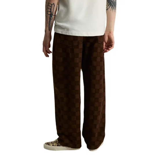 Vans Check-5 Baggy Denim Pants Καφέ
