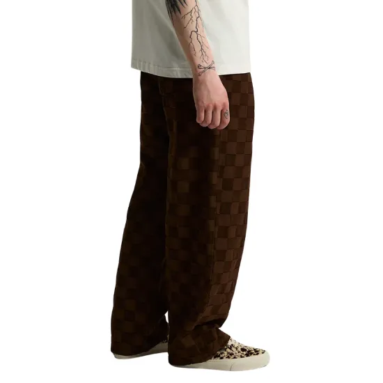 Vans Check-5 Baggy Denim Pants Καφέ