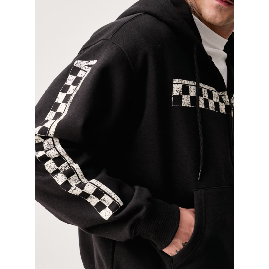 Vans Racing Full Zip Μαύρο