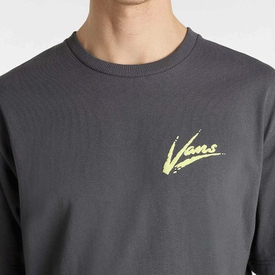 Vans Off The Wall Brush Script Logo Γκρι