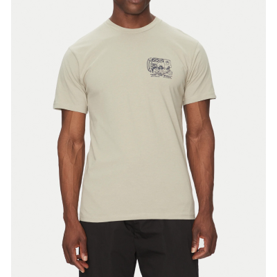 Vans Next Stop  T-Shirt Μπεζ Vans Next Stop  T-Shirt Μπεζ
