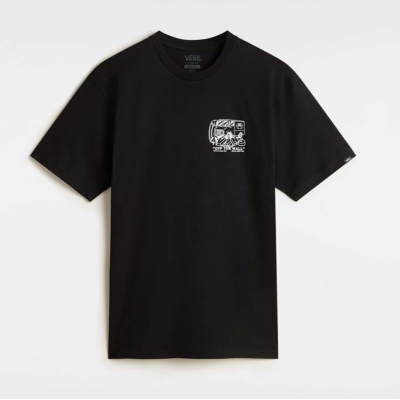 Vans Next Stop T-Shirt Μαύρο Vans Next Stop T-Shirt Μαύρο