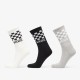 Vans Classic Check Crew Socks 3Pack Μαύρο