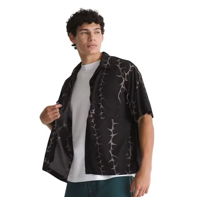VANS Van Doren Printed Camp Shirt Μαύρο