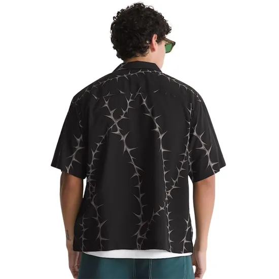 VANS Van Doren Printed Camp Shirt Μαύρο
