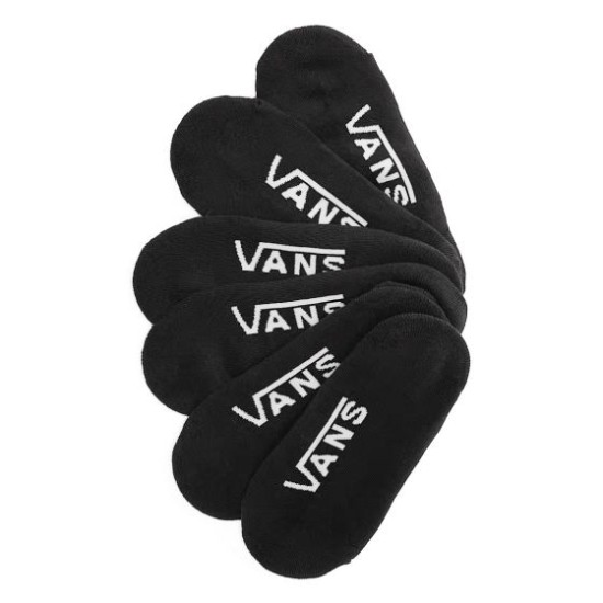 Vans Unisex Classic No Show Socks 3 Pack Μαύρο