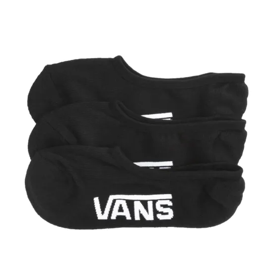 Vans Unisex Classic No Show Socks 3 Pack Μαύρο