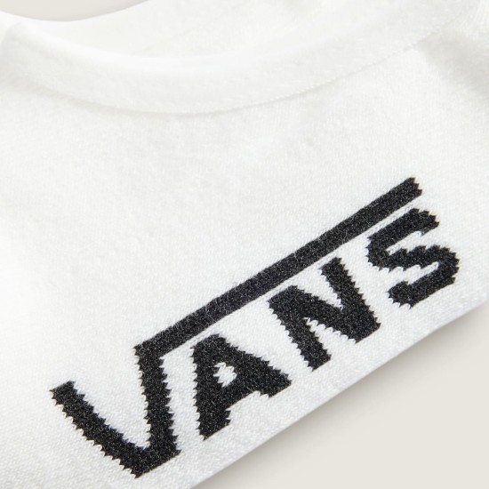 Vans Unisex Classic No Show Socks 3 Pack Άσπρο