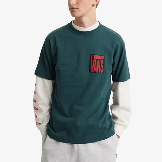 VANS STRETCH STACK CRACKLE TEE Πράσινο