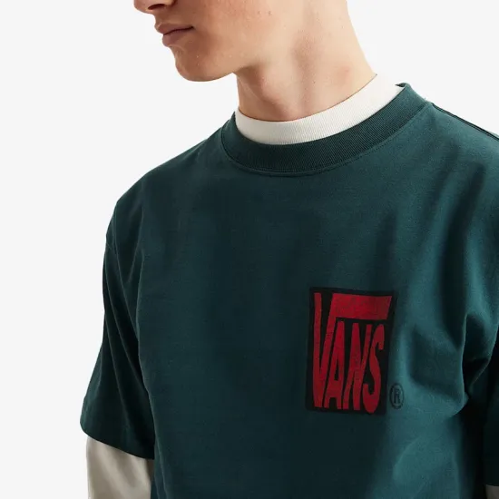 VANS STRETCH STACK CRACKLE TEE Πράσινο