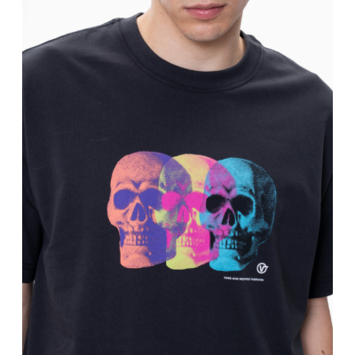  Vans Bone Head Loose T-Shirt Μαύρο