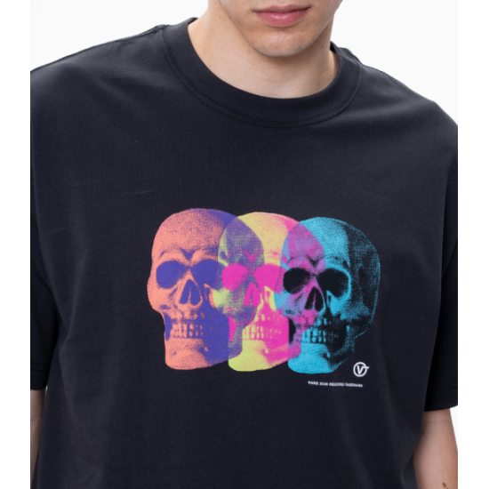  Vans Bone Head Loose T-Shirt Μαύρο