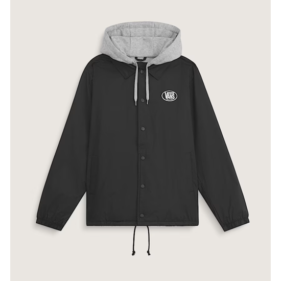 Vans Torrey Hooded Coaches Jacket Mαύρο