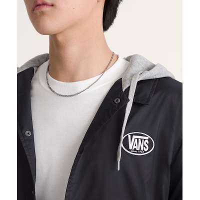 Vans Torrey Hooded Coaches Jacket Mαύρο