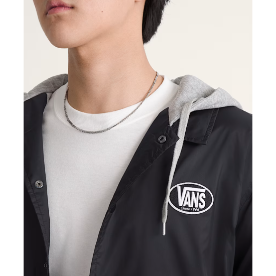 Vans Torrey Hooded Coaches Jacket Mαύρο