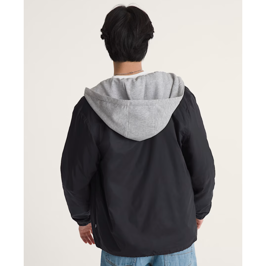 Vans Torrey Hooded Coaches Jacket Mαύρο