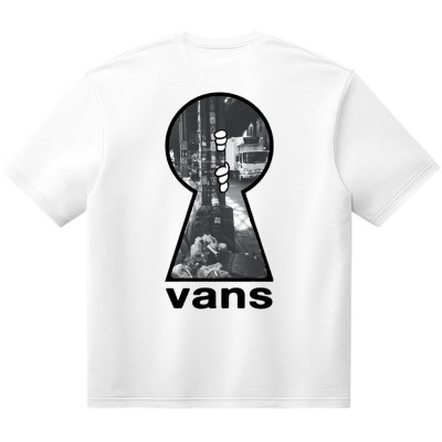 Vans Keyhole Classic T-Shirt Άσπρο