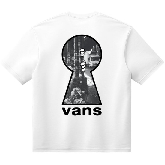 Vans Keyhole Classic T-Shirt Άσπρο