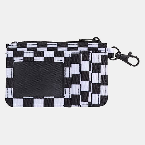 Vans Off The Wall Zip Wallet Άσπρο Μαύρο