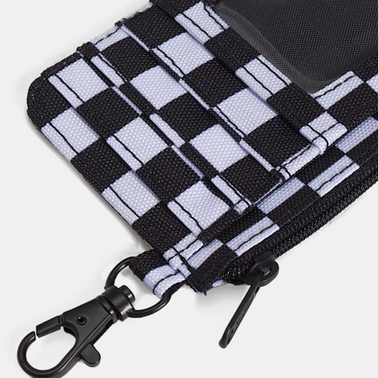 Vans Off The Wall Zip Wallet Άσπρο Μαύρο