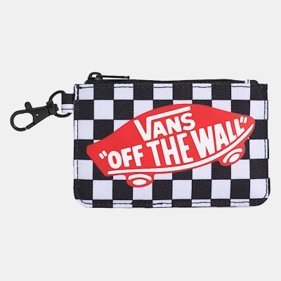 Vans Off The Wall Zip Wallet Άσπρο Μαύρο