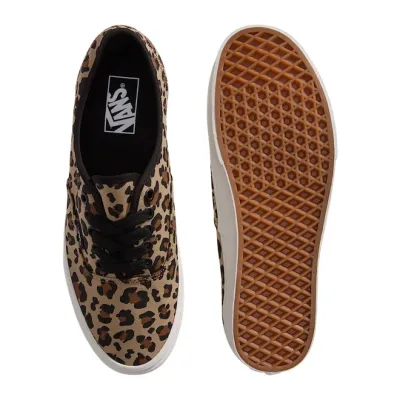 VANS AUTHENTIC LEOPARD PRINT SHOES BROWN Καφέ
