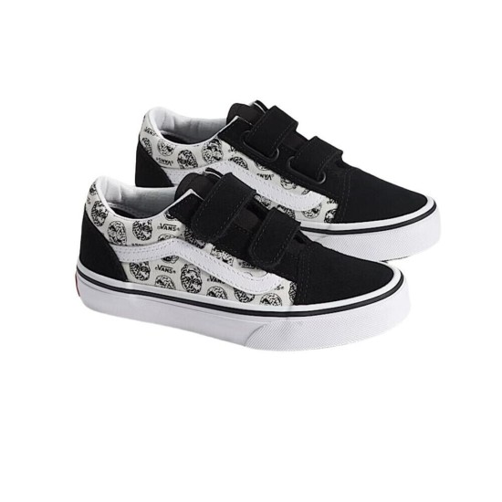Vans Kids Old Skool V Shoes Skulls Multi Μαύρο