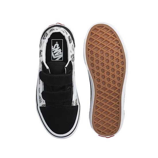Vans Kids Old Skool V Shoes Skulls Multi Μαύρο