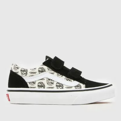 Vans Kids Old Skool V Shoes Skulls Multi Μαύρο