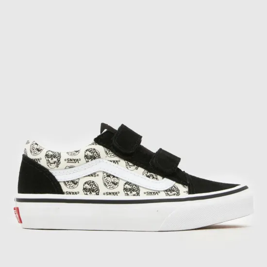 Vans Kids Old Skool V Shoes Skulls Multi Μαύρο