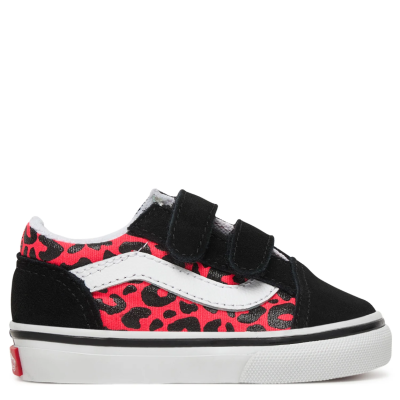 VANS OLD SKOOL V GLITTER LEOPARD TOD SHOES DIVA PINK Πολύχρωμο
