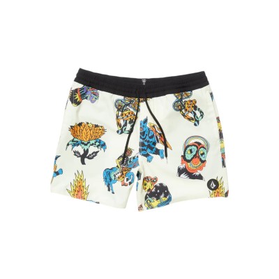VOLCOM FA BOB MOLLEMA TRUNK 16 BOARDSHORT LIGHT BEIGE Πολύχρωμο