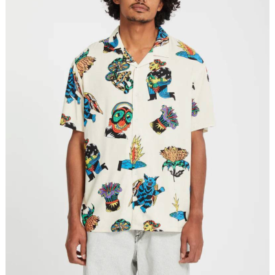 Volcom Unisex Bob Mollema Shirt Light Beige Πολύχρωμο Volcom Unisex Bob Mollema Shirt Light Beige Πολύχρωμο
