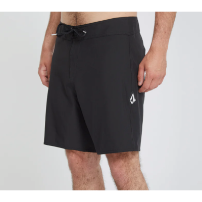 VOLCOM Lido Solid Mod 18 Boardshort Μαύρο VOLCOM Lido Solid Mod 18 Boardshort Μαύρο