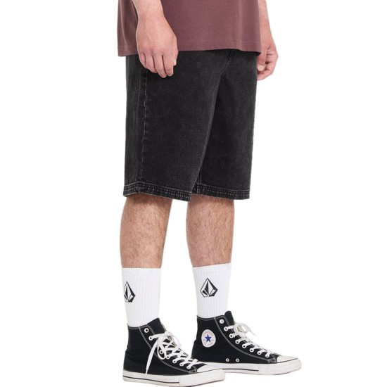 Volcom Freazy 22 Denim Elasticated Waist Μαύρο