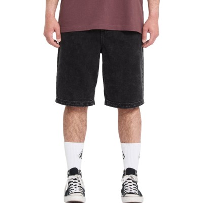 Volcom Freazy 22 Denim Elasticated Waist Μαύρο