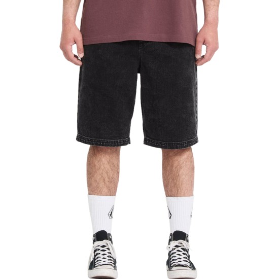 Volcom Freazy 22 Denim Elasticated Waist Μαύρο