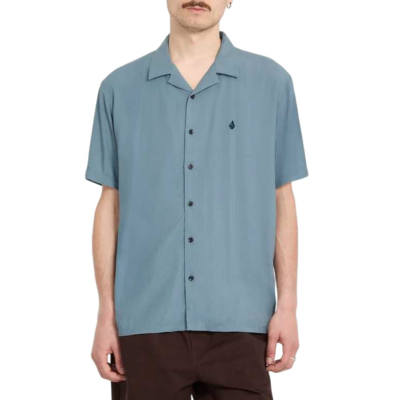 VOLCOM M SINGLE STONE SS SHIRT Πετρόλ
