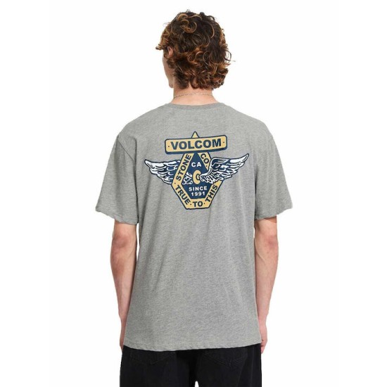 Volcom Solid Stone Emb Tshirt Γκρί