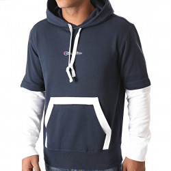 Champion Hooded Sweatshirt 215283 Μπλέ/Άσπρο