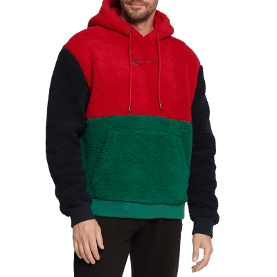 Karl Kani Meta Signature Block Teddy Hoodie Πολύχρωμο Karl Kani Meta Signature Block Teddy Hoodie Πολύχρωμο
