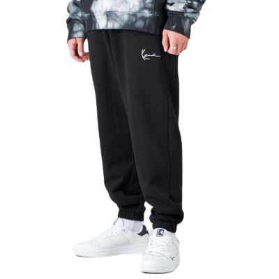 KARL KANI SIGNATURE ESSENTIAL REGULAR FIT SWEATPANTS Μαύρο KARL KANI SIGNATURE ESSENTIAL REGULAR FIT SWEATPANTS Μαύρο